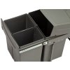 Odpadkový koš UNION K40 s integrovaným výsuvem - 25 + 25 L - antracit detail 1