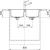 tectonite drez Franke S2D 620 86 druhy rozmer
