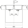 tectonite drez Franke S2D 620 86 druhy rozmer