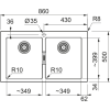 tectonite drez Franke S2D 620 86 prvni rozmer