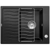 Granitový dřez Blanco ELON 45 S InFino antracit + odkapávací rošt nerez a excentr 524814