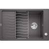 Granitový dřez Blanco ELON XL 6 S InFino šedá skála + odkapávací rošt nerez a excentr 524835