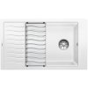 Granitový dřez Blanco ELON XL 8 S InFino bílá + odkapávací rošt nerez 524874