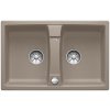 Granitový dřez Blanco LEXA 8 InFino tartufo s excentrem 524957