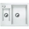 Granitový dřez Blanco METRA 6 bílá s excentrem 516157
