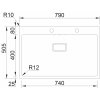 Nerezový dřez Sinks BOXER 790 FI 1,2mm