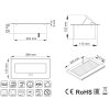 Výklopná zásuvka BOX 2x 230V a 2x USB nabíječka s 3m kabelem - bílá