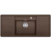 Granitový dřez Blanco ALAROS 6 S kávová + skleněná krájecí deska černá a excentr 516565