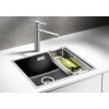 Granitový dřez Blanco SUBLINE 500 IF Steel Frame antracit s excentrem 521015