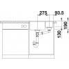 Blanco SUBLINE 340/160 F InFino Silgranit černá dřez vlevo