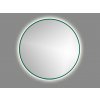 zrcadlo RoundLine matny zeleny ram s osvetlenim image foto 1