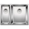 Blanco ANDANO 340/180 U InFino Nerez hedvábný lesk dřez vpravo bez táhla
