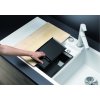 Granitový dřez Blanco COLLECTIS 6 S InFino antracit dřez vpravo + miska s víkem antracit a excentr 523344