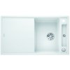 Granitový dřez Blanco AXIA III 5 S InFino bílá + dřevěná krájecí deska a excentr 523209