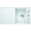 Granitový dřez Blanco AXIA III 5 S-F InFino bílá + dřevěná krájecí deska a excentr 523228
