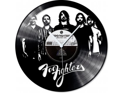 LOOP Store nástěnné vinylové hodiny Foo Fighters no.1