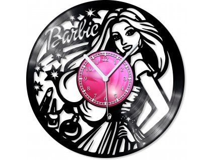 LOOP Store nástěnné vinylové hodiny Barbie