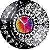LOOP Store nástěnné vinylové hodiny Mandala