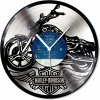 LOOP Store nástěnné vinylové hodiny Motorka no.4 Harley Davidson silver