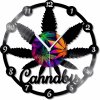 Hodiny Cannabis no. 2 list Label