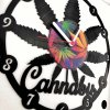 Hodiny Cannabis no. 2 list Label