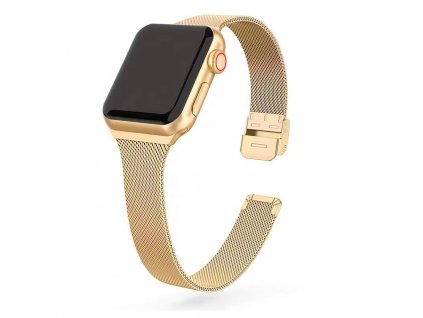 Loopi apple watch milanese loop steel gold