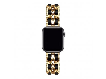 Loopi Ladies Steel Bracelet chanel Apple Watch Designo Rose Gold