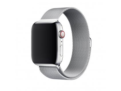 remienok naramok apple watch magnetic loop silver