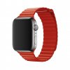 Loopi leather magnetic loop Apple Watch red