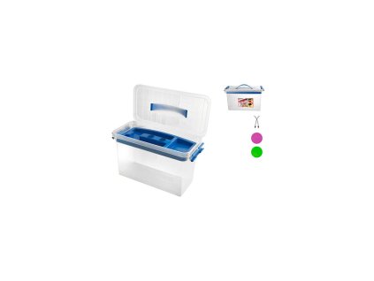 Heidrun Plastový úložný box Klipbox s objemem 15L