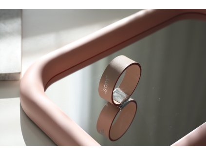 Personalizovaný kožený náramok 2cm basic- pudrovoružová