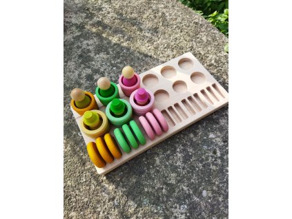 DEKORACE - STOJÁNEK NA dvě SADY ROČNÍ OBDOBÍ GRAPAT A TŘÍDÍCÍ TÁC - Bioboo