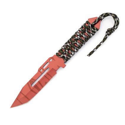 2040 1 paracord knife red slaughter