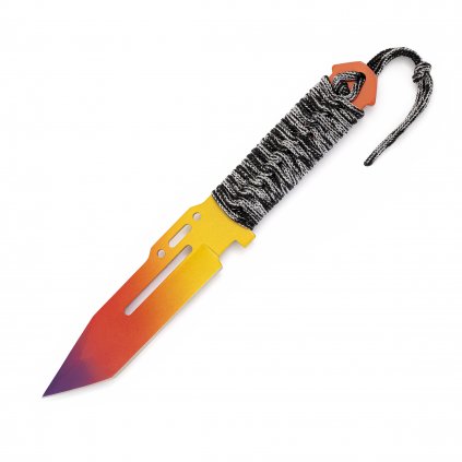 2049 1 paracord knife fade red tip