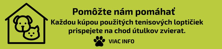 Pomôžte nám pomáhať - použité tenisové loptičky pre psov