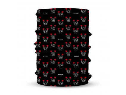 Fusakle-vesely-univerzalni-satek-vzor-frajeri-slozeni-polyester-elastan-barva-tmava-cerna