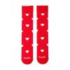 Fusakle vesele ponozky vzor sova srdicko slozeni bavlna polyamid elastan barva bezova, srdíčkové ponožky