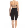 Masážní (anticelulitidní) legíny - krátké, s vysokým pasem (Barva Černá, Velikost L/XL)