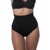 stahovací kalhotky s dvojitým pasem cerné