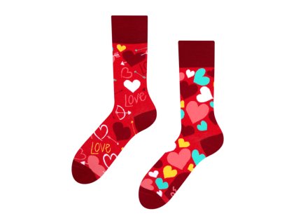 Dedoles veselé ponožky unisex vzor srdiečka valentín
