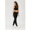 Športový dámsky top na cvičenie čierna farba