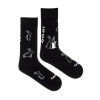 Veselé ponožky Fusakle vzor Inverz Bob a Bobek farba čierna zloženie bavlna polyamid elastan