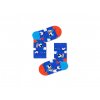 Detské veselé ponožky Happy socks, modrá farba
