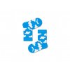 Detské veselé ponožky Happy socks, bledomodrá farba