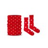 Fusakle set veselá šatka plus ponožky vzor Láska farba červená