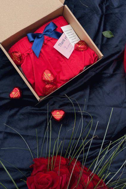 Crop Top & Butterfly Shorts | Red