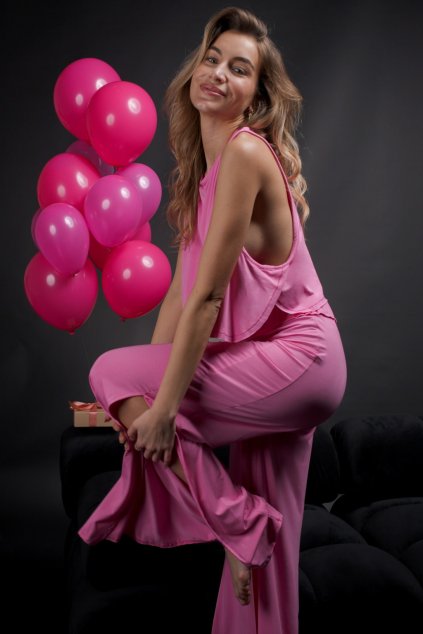 Bamboo Side Slit Long Pants | Loreen Label