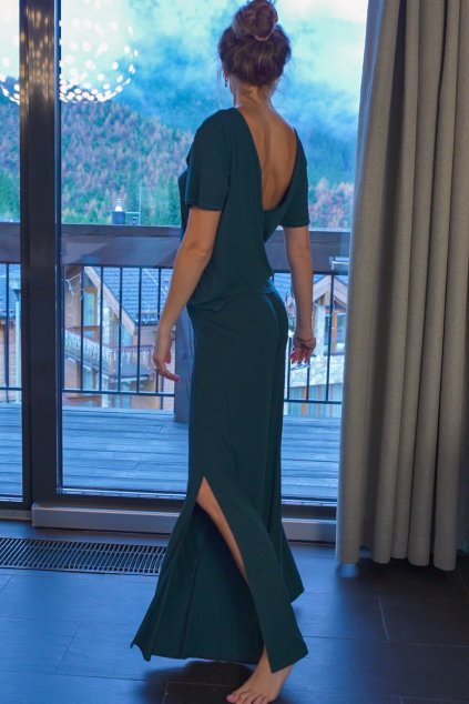 Loose T-shirt & Long Pants | Emerald Green