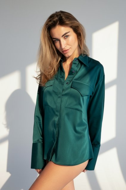 NOBU Emerald Shirt | CĀVA PREMIUM WEAR by Loreen Label