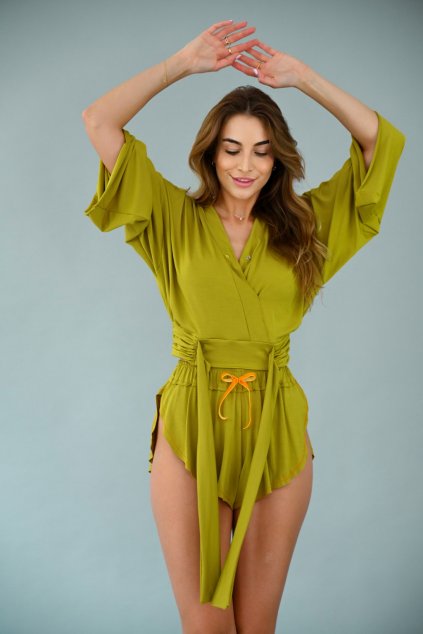 Bamboo: Butterfly shorts & Wrap top